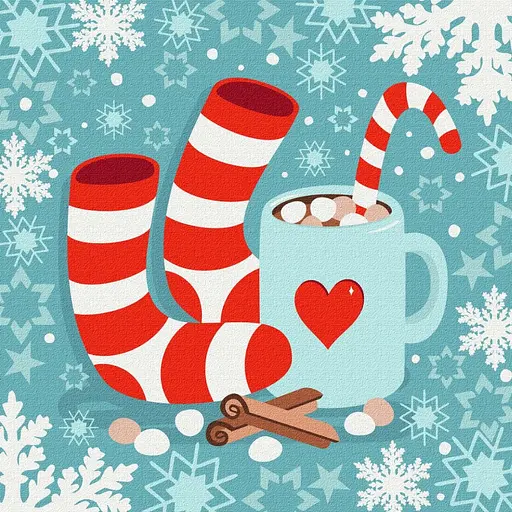 Картина по номерам Ну-ка зимовать Brushme 40x50 см разноцветная 000221009