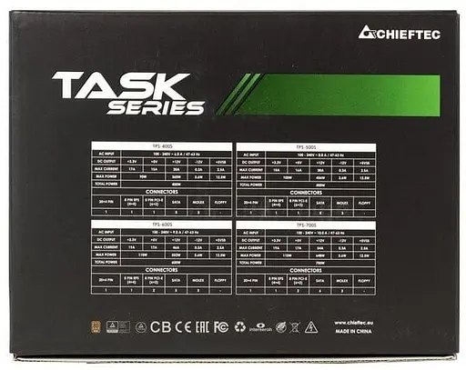 Блок живлення Chieftec Task 600W (TPS-600S) - фото 4