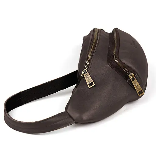 Шкіряна бананка TARWA 14х36х8 см 000296035 - фото 4