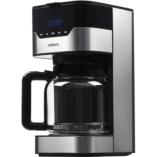 Кофеварка Ardesto капельная FCM-D3100, 1.5 л молотая черно-серебристая - фото 1