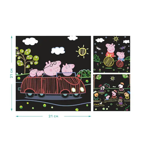 Набор гравюр Peppa Pig "Веселые развлечения" Dodo 200185 - фото 5