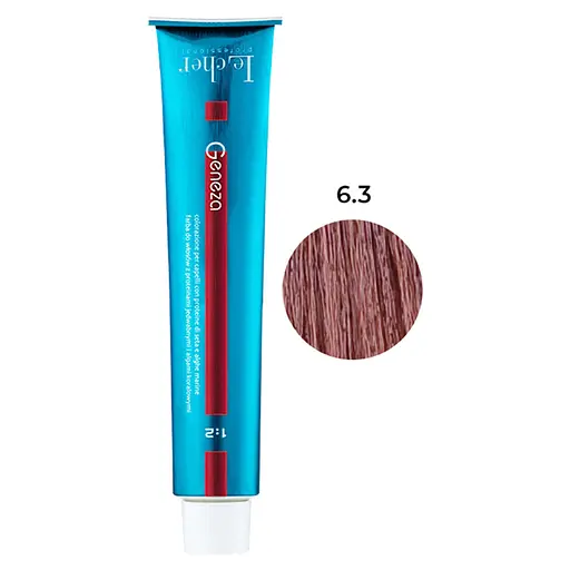 Профессиональная стойкая аммиачная крем-краска для волос Le Cher Geneza 6.3 (6SD) с протеинами шелка 100 мл - фото 1