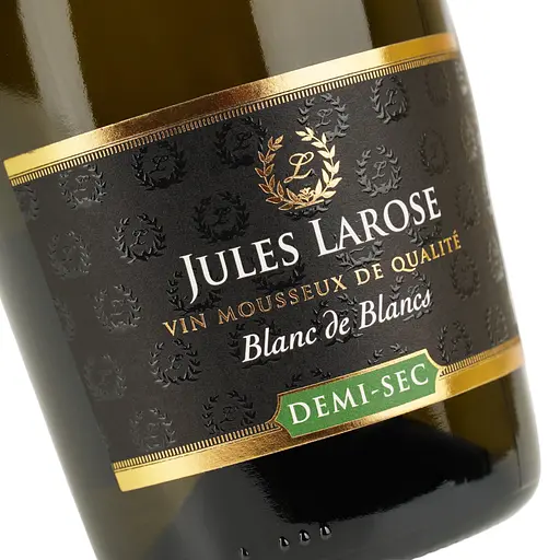 Вино ігристе Jules Larose Blanc de Blancs Demi Sec, біле, напівсухе, 12%, 0,75 л (687240) - фото 5