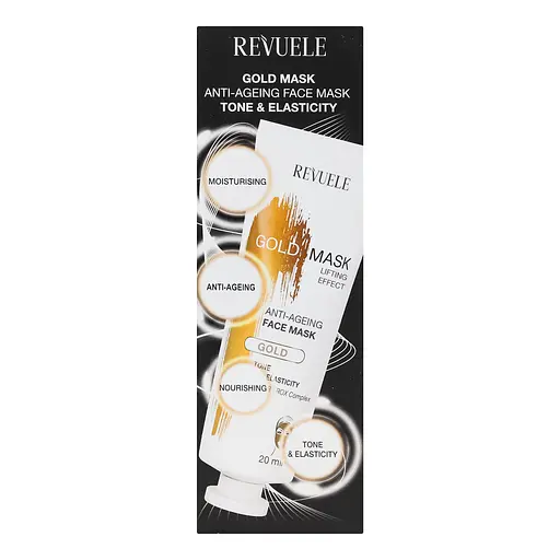 Золота маска для обличчя Revuele Gold Face Mask Lifting Effect Anti-Age, 80 мл - фото 5
