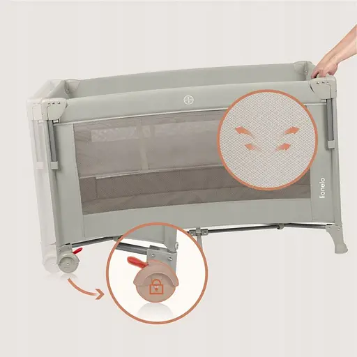 Детская кроватка-манеж Lionelo Ellen Beige Sand (LO-ELLEN BEIGE SAND) - фото 6