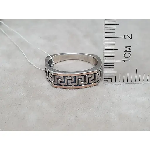 Срібне кільце Поліна с позолотою. К40 19,5 - фото 5