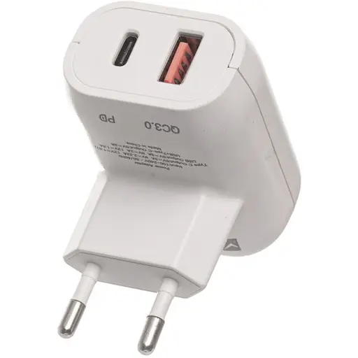 Зарядний пристрій TheGeneral Vspeed 20W 2 порти білий (40050319-08) - фото 2