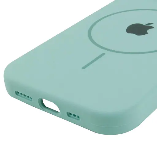 Чохол Epik Silicone Case Full Protective AA with MagSafe для Apple iPhone 15, 6.1 Бірюзовий/Light Turquoise - фото 5