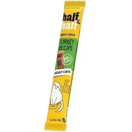 Лакомство для кошек Half&Half в форме мясных палочек с индейкой 5 г - фото 1