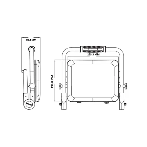 Прожектор світлодіодний переносний "PEGASUS/W-100" 100W 6400K - фото 2