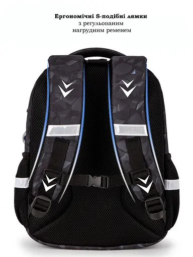 Ортопедичний рюкзак для хлопчика School Standard з Машиною 38х30х18 см для першокласника (150-19) - фото 5