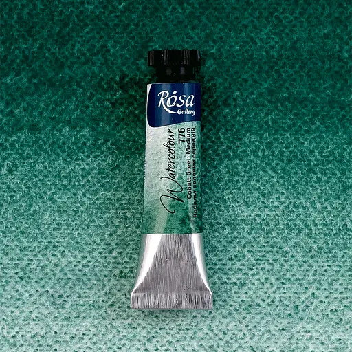 Фарба акварельна Кобальт зелений середній (776) туба 10 мл Rosa Gallery - фото 2