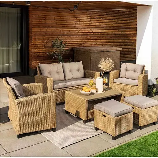 Набір садових меблів Di Volio Firenze бежевий/світло-сірий - фото 7