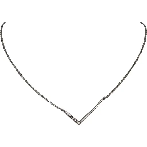 Срібне кольє Імперія золота з фіанітами. ПК273С 40