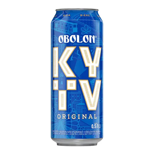 Пиво Оболонь Kyiv Original світле 4% 0.5 л з/б - фото 1
