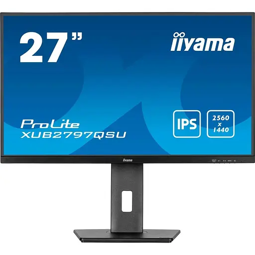 Монитор 27" Iiyama XUB2797QSU-B2 QHD IPS 100Hz (XUB2797QSU-B2) - фото 1