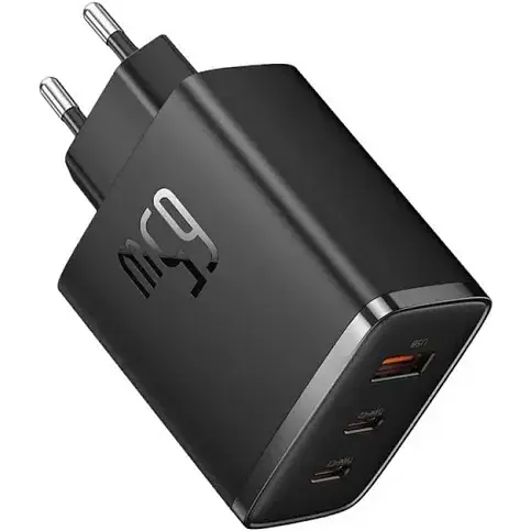 Мережевий зарядний пристрій Baseus Cube Pro Fast Charger 2C+U 65 W EU Cluster P10152301113-00 Чорний - фото 1