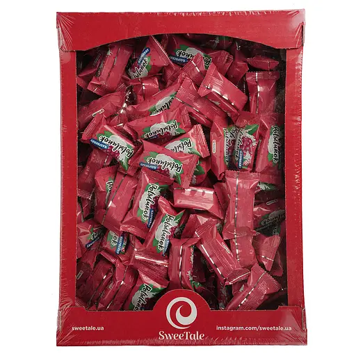 Цукерки глазуровані SweeTale Поцілунок з ароматом малини зі збивним корпусом 2.5 кг