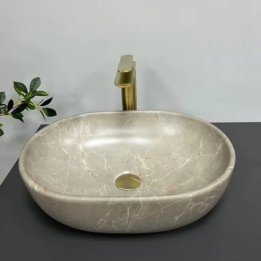 Умивальник VBI Modena S beige stone накладний VBI-012003 - фото 3