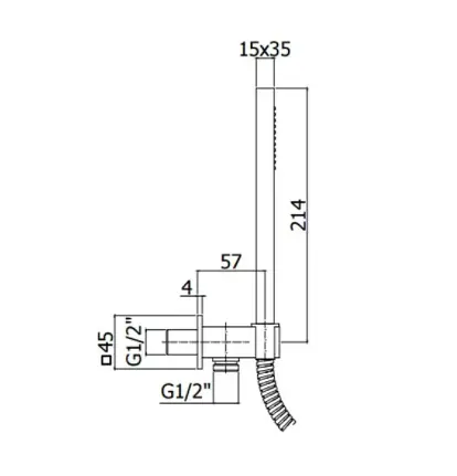 Душовий гарнітур Paffoni ZDUP 095 CR, Хром - фото 2