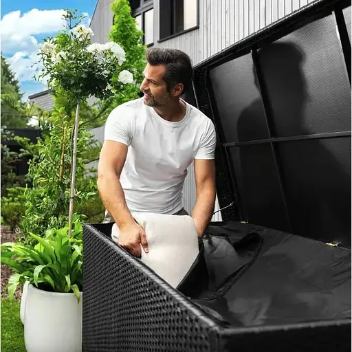 Скриня садова для зберігання Di Volio Varise 740 L чорний - фото 5