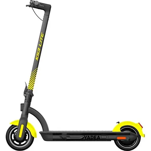 Електричний самокат YADEA KS3 Lite сіро-жовтий, максимальна потужність 500 Вт