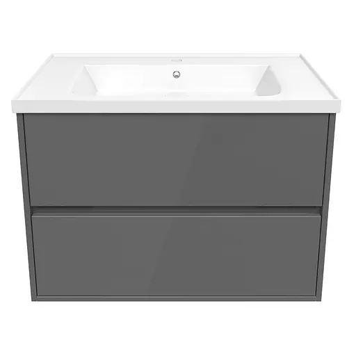 Тумба з умивальником Volle Teo 80 см Сірий 15-88-81G - фото 2