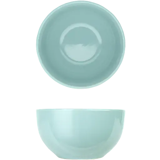 Чаша для салату керамічна Well Done 14 см бірюзова (WD-5021G) - фото 1