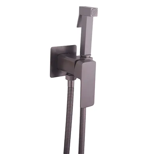 Набір гігієнічного душа прихованого монтажу Globus Lux Milano GLM-0-106MIX-GP, Графит - фото 1