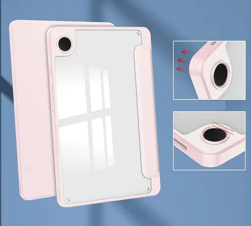 Чохол TPUCristal SlimTPU Spen holder Samsung Galaxy Tab A9 8.7 X110 X115 Світло-рожевий - фото 3