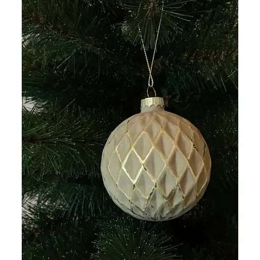 Ялинкова кулька Chomik рельєфна соти 8 см бежева (5900779882607_3) - фото 2