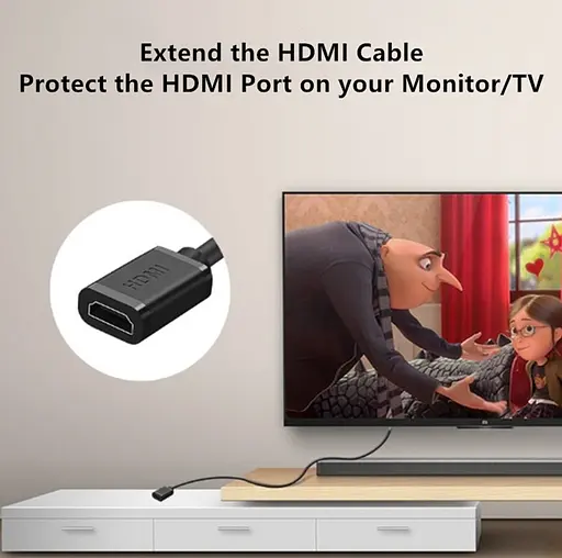 Подовжувач HDMI (тато) - HDMI (мама) Merlion HF15 1.5 м, v2.0, OD-7.0 мм - фото 2