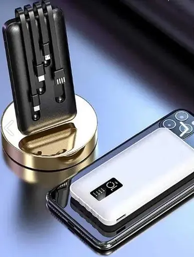 Портативний зовнішній акумулятор Power Bank Powerway TX108 10000mAh (Чорний) - фото 6