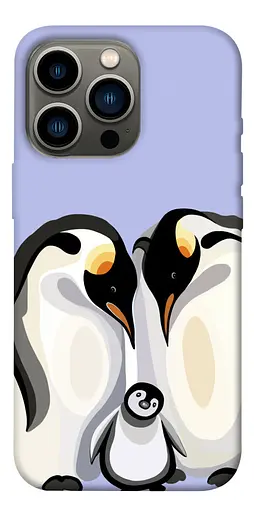 TPU чехол Penguin family - фото 1