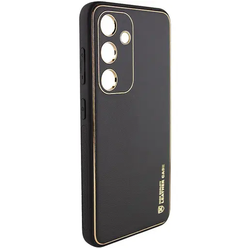 Кожаный чехол Epik Xshield для Samsung Galaxy S24 Черный / Black - фото 3