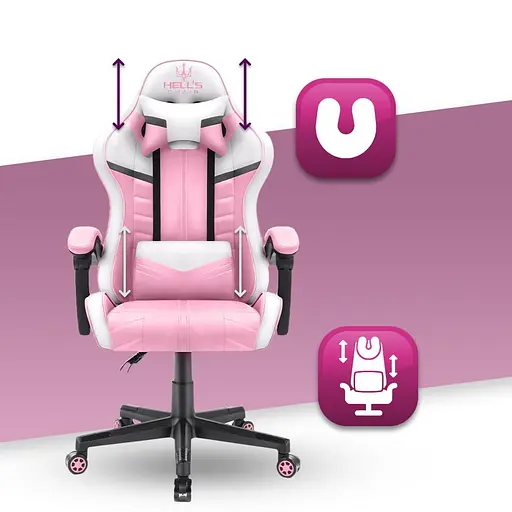 Компьютерное кресло Hell's Chair HC-1004 PINK - фото 8