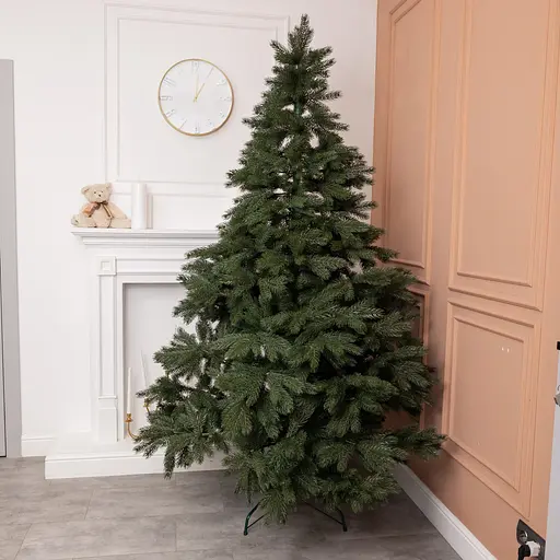 Новорічна штучна ялинка 1,5 м зелена сосна Альпійська реалістична Преміум Lugi TD-SALPGR15