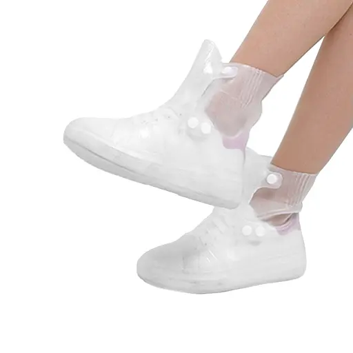 Бахіли на взуття гумові від води та бруду Lesko SB-108 L 38-39 White (15009)