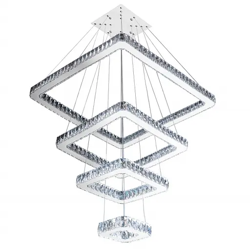 Люстра подвесная Brille с пультом LED 184W WW+NW+CW CH (BR-993S/4)