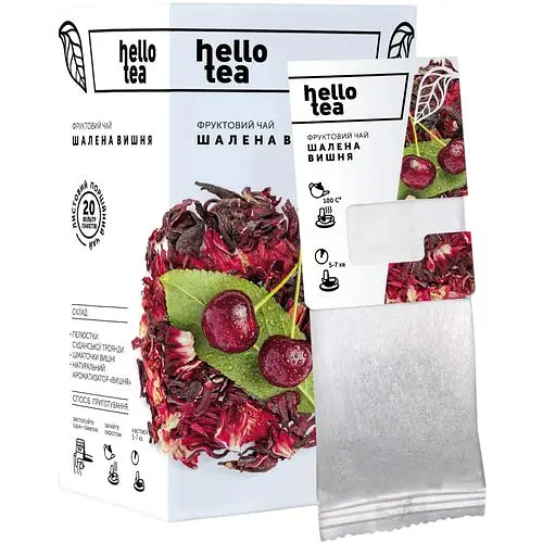 Чай фруктовий Hello Tea Вишня 20 шт - фото 1