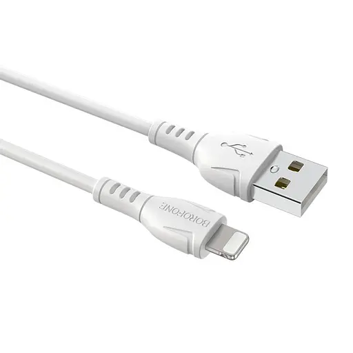 Кабель Borofone BX51 USB to Lightning 1 м белый - фото 1
