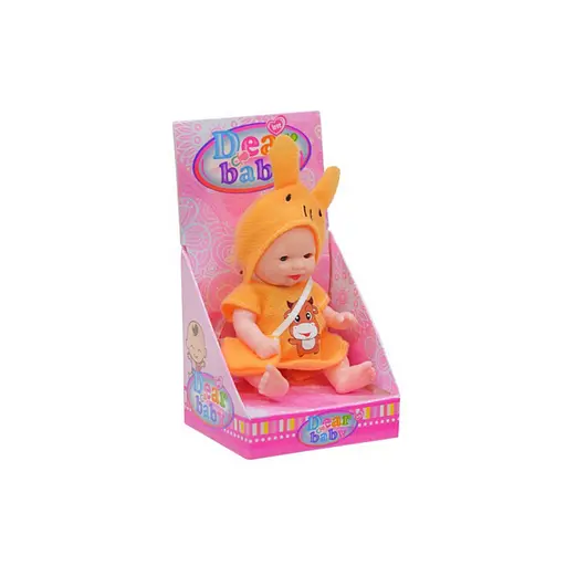 Детская Кукла-Пупс "Коровка" QX128-139-8 в костюмчике, с сумочкой