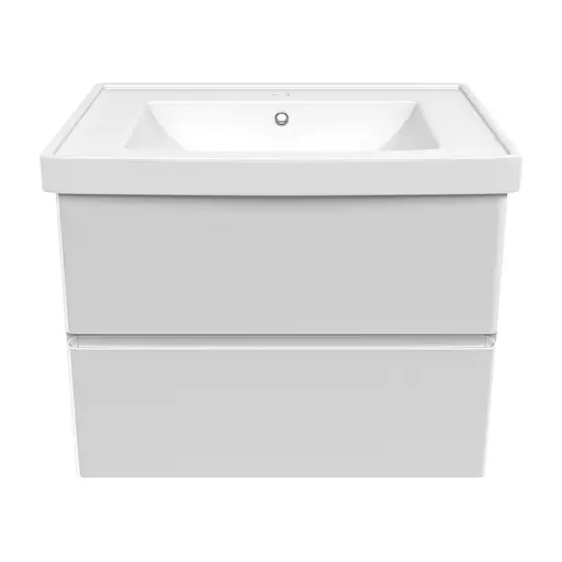Тумба з умивальником Volle Oliva 80 см 15-45-81 Білий - фото 2