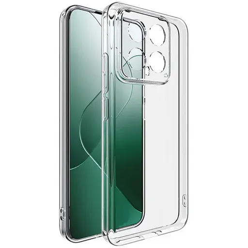 TPU чехол Epik Transparent 1.5 mm Full Camera для Xiaomi 14T Pro Бесцветный прозрачный