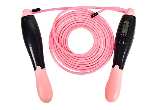 Скоростная скакалка со счетчиком EasyFit черный-розовый (EF-1916-BP) - фото 5