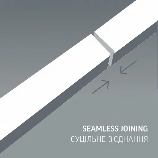 LED світильник лінійний VIDEX BN03 30W 0.6М 5000K 220V Black - фото 3