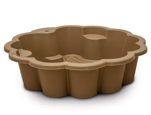 Песочница-бассейн Цветок Фламинго, темно-коричневая, d80 см