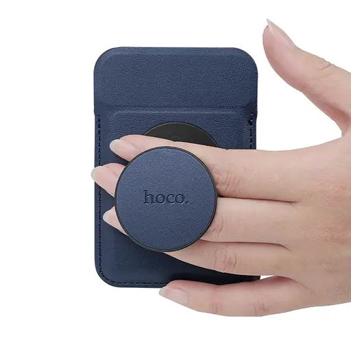 Магнитная карта держатель для телефона Hoco GT6 синий - фото 2