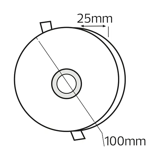 Світлодіодний світильник вмонтований VALENTINA-6 6W білий - фото 6