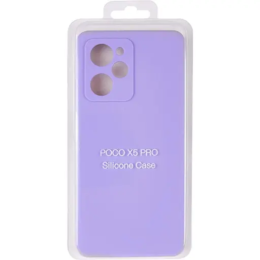 Чохол Silicone Cover Lakshmi Full Camera (AA) для Xiaomi Poco X5 Pro 5G Бузковий / Dasheen - фото 2